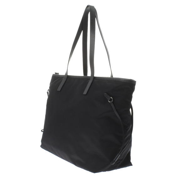 Prada Hardware Nylon Tote Bag Black Silver - Picture 2 of 10